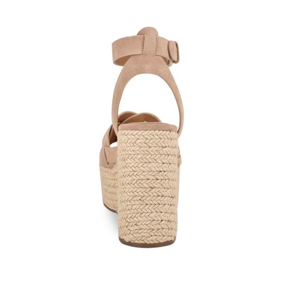 MARC FISHER Womens Light Natural Beige 2" Platform Oleta Shoes 10 M - Picture 2 of 5